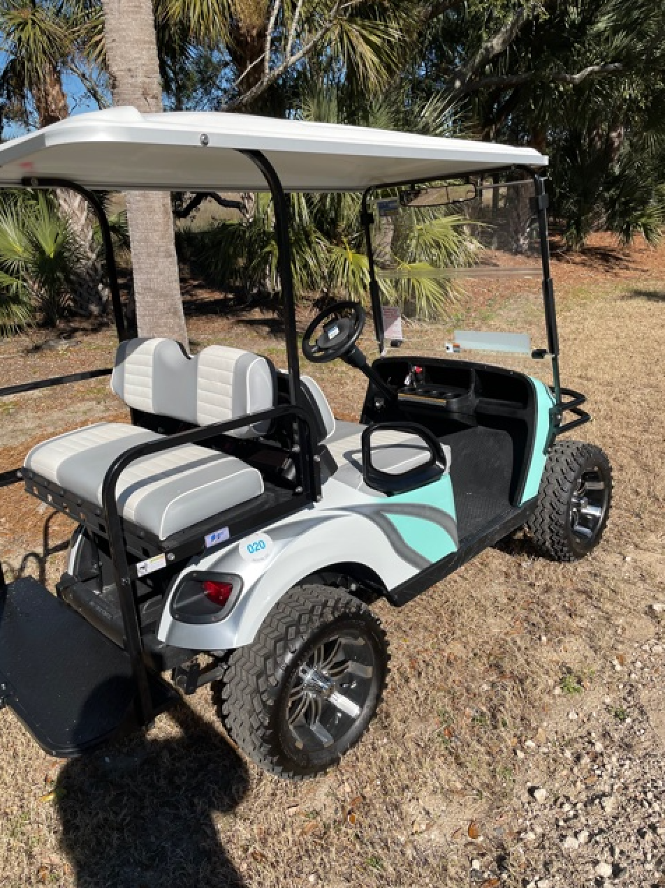 Rent the Custom Lifted Gas 4 Seat Golf Cart Island Golf Cart Rental of Folly Beach