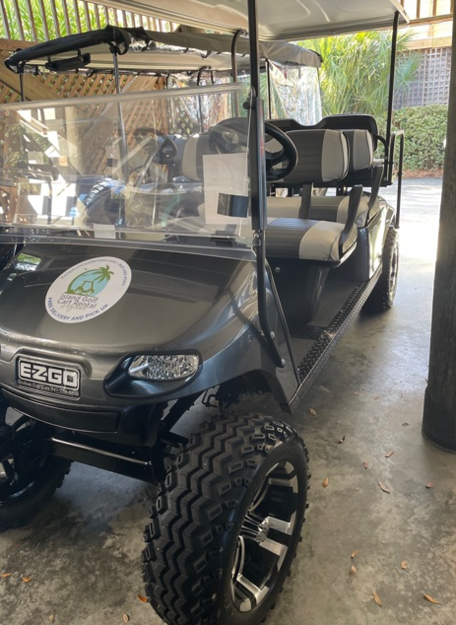 Rent The Custom Lifted Electric 6 Seat Golf Cart Island Golf Cart Rental Of Folly Beach 4999